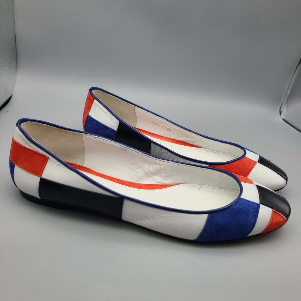 Alexander Mcqueen Leather/ Suede Patchwork Baller… - image 3